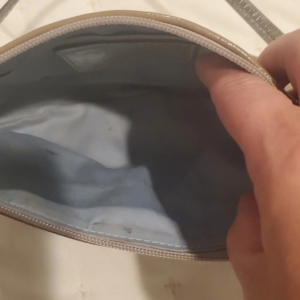 Coach Cream Satin Wristlet 8.5 X 5.5